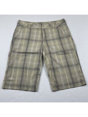 Columbia Titanium Omni-Dry Shorts Women’s 10 Light Beige Gray 13”ins Chino Golf